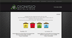 Desktop Screenshot of dionisiometal.com