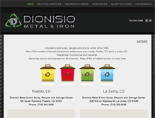 Tablet Screenshot of dionisiometal.com